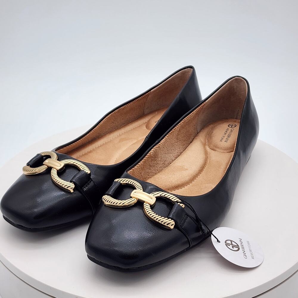 New Giani Bernini BrookeEP Black Memory Foam Ballet Flats Women's Size 9.5 M - Picture 5 of 9